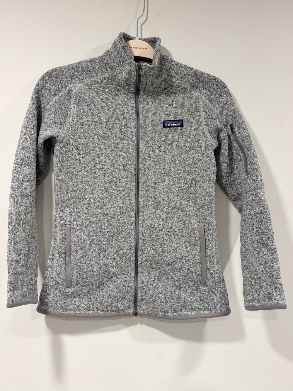 Patagonia Better Sweater Jacket Birch White Gray Fleece Full Zip XS